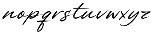 Alander Font LOWERCASE