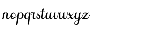 Alara Script Slant Font LOWERCASE