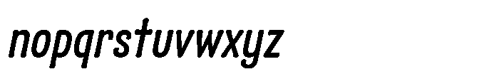 Alasassy Bold Italic Font LOWERCASE
