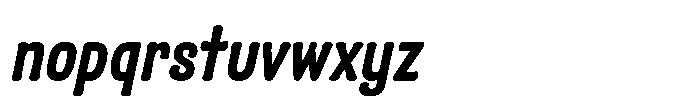 Alasassy Pro Black Italic Font LOWERCASE
