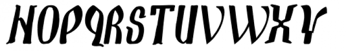 Alaskaya Bold Italic Font LOWERCASE