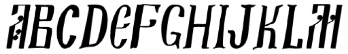 Alaskaya Italic Font UPPERCASE