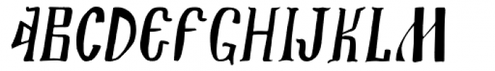 Alaskaya Italic Font LOWERCASE