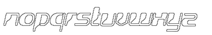 Alavine Pixel Outline Font LOWERCASE