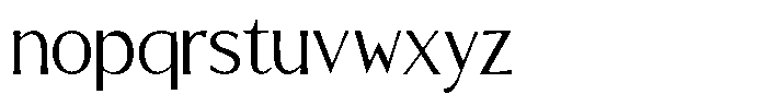 Alba Ophezia Font LOWERCASE