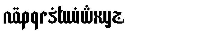 Albaik Font LOWERCASE