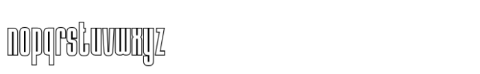 Albercio Outline Font LOWERCASE