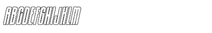 Albercio Pixel Outline Font UPPERCASE