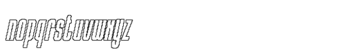 Albercio Pixel Outline Font LOWERCASE