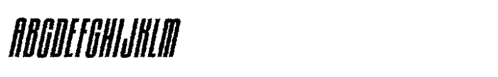 Albercio Rough Italic Font UPPERCASE