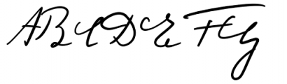 Albert Einstein Stylistic Set-01 30 Fine Font UPPERCASE