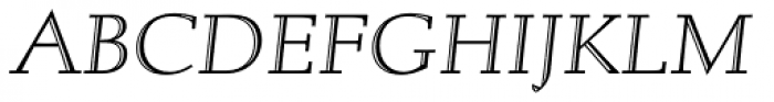 Albertan Pro Inline Italic Font UPPERCASE
