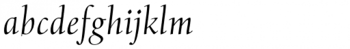 Albertan Pro Light Italic Font LOWERCASE