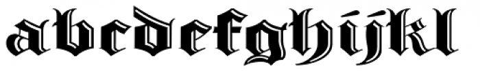 Albion's Incised Masthead Font LOWERCASE