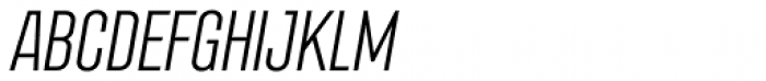 Albireo Semi Condensed Light Italic Font UPPERCASE