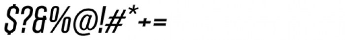 Albireo Semi Condensed Regular Italic Font OTHER CHARS