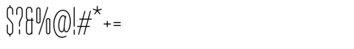 Albireo Soft Ex Condensed Ex Lite Font OTHER CHARS