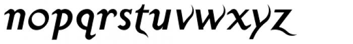 Albollón Bold Italic Font LOWERCASE