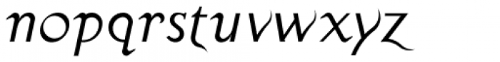 Albollón Italic Font LOWERCASE