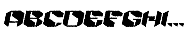 Alboth Rough Italic Font UPPERCASE