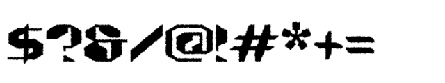 Alboth Rough Regular Font OTHER CHARS