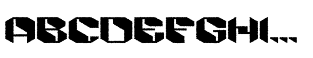 Alboth Rough Font UPPERCASE
