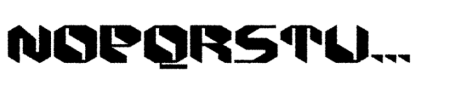 Alboth Rough Font UPPERCASE