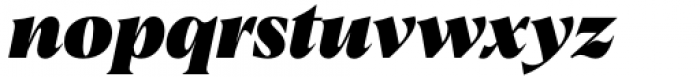 Albra Black Italic Font LOWERCASE