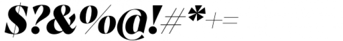 Albra Display Black Italic Font OTHER CHARS