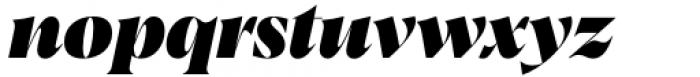 Albra Display Black Italic Font LOWERCASE