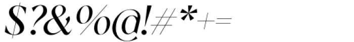 Albra Display Regular Italic Font OTHER CHARS