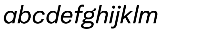 Albra Grotesk Regular Italic Font LOWERCASE