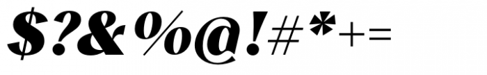 Albra Sans Black Italic Font OTHER CHARS