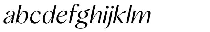 Albra Sans Light Italic Font LOWERCASE