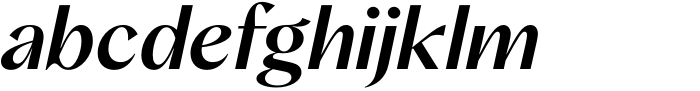 Albra Sans Medium Italic Font LOWERCASE