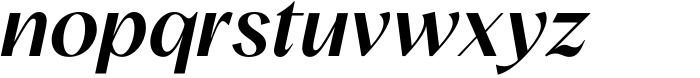 Albra Sans Medium Italic Font LOWERCASE
