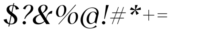 Albra Sans Regular Italic Font OTHER CHARS