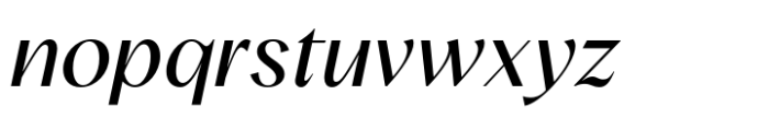 Albra Sans Regular Italic Font LOWERCASE