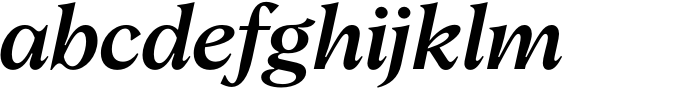 Albra Text Medium Italic Font LOWERCASE