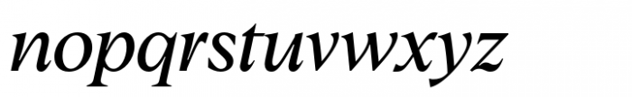 Albra Text Regular Italic Font LOWERCASE