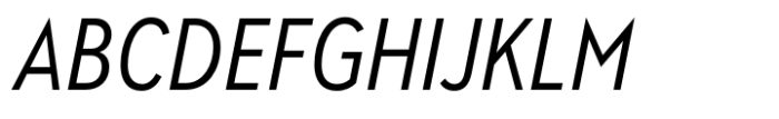 Albula Condensed Pro Oblique Font UPPERCASE