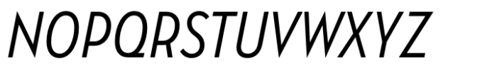 Albula Condensed Pro Oblique Font UPPERCASE