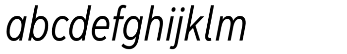 Albula Condensed Pro Oblique Font LOWERCASE