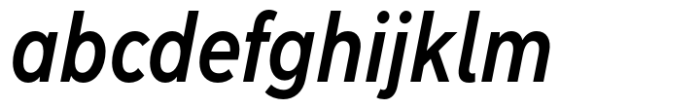 Albula Condensed Pro Semi Bold Oblique Font LOWERCASE
