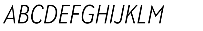 Albula Condensed Pro Semi Light Oblique Font UPPERCASE