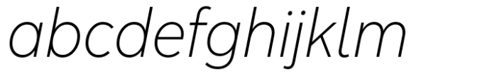 Albula Narrow Pro Light Oblique Font LOWERCASE