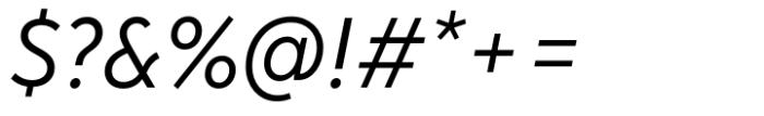 Albula Narrow Pro Oblique Font OTHER CHARS