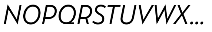 Albula Narrow Pro Oblique Font UPPERCASE