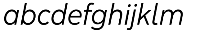 Albula Narrow Pro Oblique Font LOWERCASE