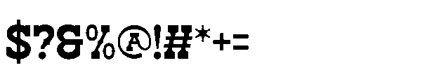Alchemy Rustic  Regular Font OTHER CHARS